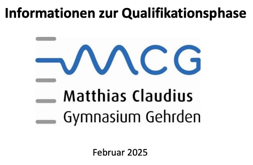 Abitur 2027 Informationen zur Qualifikationsphase (Stand: 27.02.25) Abitur 2027 Informationen zur Qualifikationsphase (Stand: 27.02.25) © Matthias-Claudius-Gymnasium