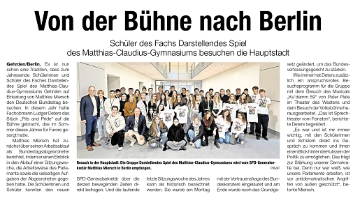 Artikel Besuch Bundestag 2024&nbsp;&copy;&nbsp;BurgBergBlick