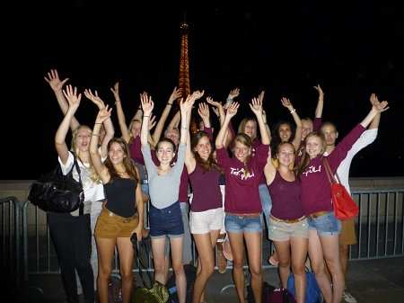 Gruppenfoto Studienfahrt Paris
