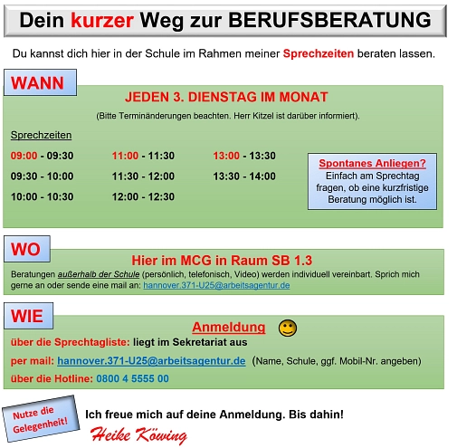Zeiten&nbsp;&copy;&nbsp;Matthias-Claudius-Gymnasium